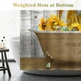 thumbnail image 5 of Extra Long Shower Curtain  Farmhouse Funny Cute Cow Sunflower Rustic Wooden Country Fabric Cloth Shower Curtain Set with 12 Hooks for Bathroom Decor Accessories Bathtub Curtain, 72"x84", 5 of 12