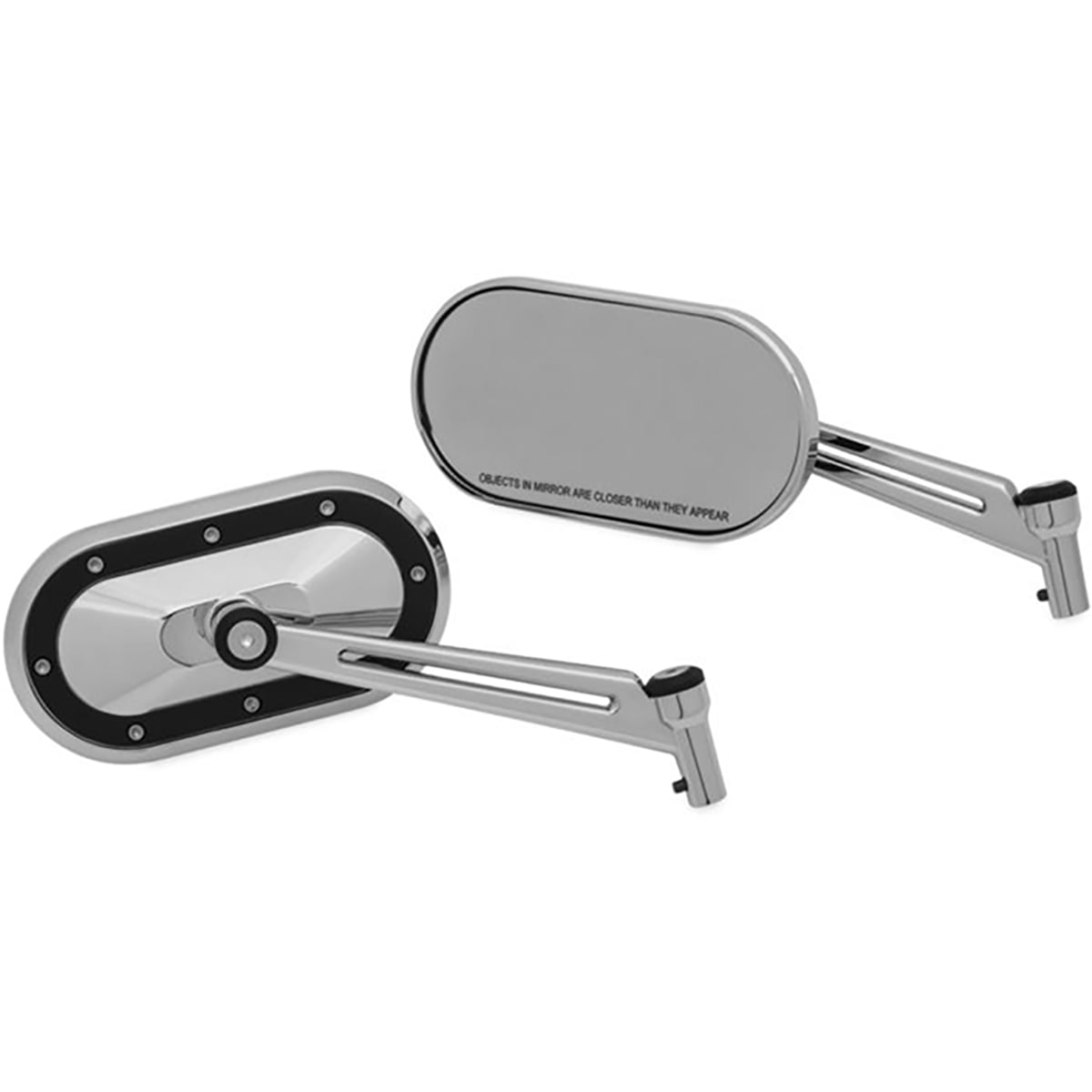 Kuryakyn Heavy Industry Motorcycle Mirror Chrome/Black