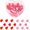 Pink&Red, variant on Duslogis 100pcs Push Pins, Plastic Pushpins Push Pins with Stainless Steel Point Heart-Shaped Decorative Thumb Tacks for Cork Board Bulletin Board Wall Decor (Red)