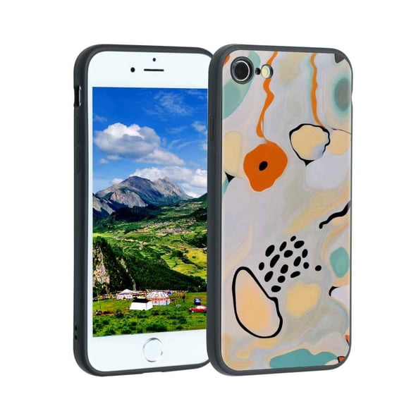 Compatible with iPhone SE 2020 Phone Case, Abstract-6th-Gen Case Silicone Protective for Teen Girl Boy Case for iPhone SE 2020