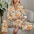 thumbnail image 6 of Sigee Autumn With Hedgehog for Women’s Pajama Sets Long-Sleeved Pjs Sets for Women 2 piece Sleepwear-Medium, 6 of 7