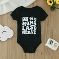 thumbnail image 3 of XYIJANI Baby Clothing Set for Girls Infant Boys Girls Short Sleeve Letter Print Romper Bodysuit Newborn for Children Clothes Fashion Baby Boy Clothing Set 12-18 Months (Black,12M), 3 of 6