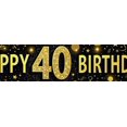 thumbnail image 4 of Glamorous Glittery Gold Happy 40 Birthday Banner Party Decoration Backdrop Background Photo Props for Birthday Celebrations Party Supplies Festive Decorations Event Decor, 4 of 7