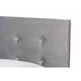 thumbnail image 4 of Baxton Studio Caprice Glam Grey Upholstered Twin Size Panel Bed, 4 of 5