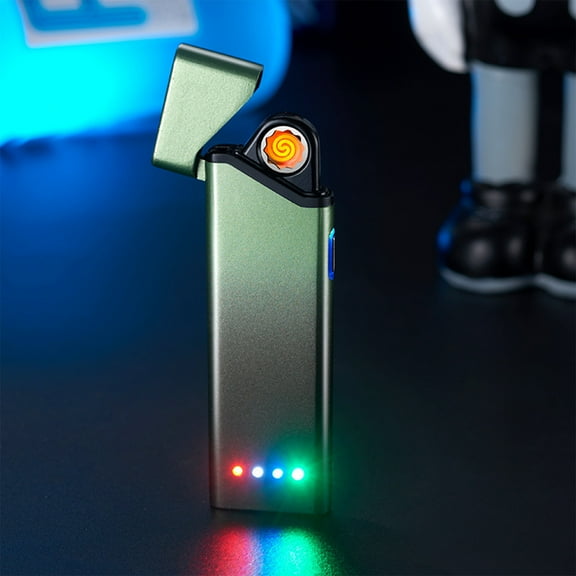 sruoe Torch Lighters on Clearance Electric Lighters Rechargeable Gradient Color Lighters Grill BBQ Candle Camping