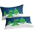 thumbnail image 2 of Cartoon Christmas Bedding Set D Comforter Sets with Pillowcase Microfiber Comforter Set Zipper Closure, 2 of 5