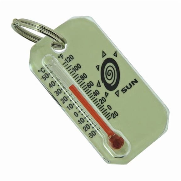 Luminous Zip-o-Gage - Glow-in-the-Dark Zipperpull Thermometet for Jacket, Parka, or Pack