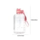 thumbnail image 3 of Garrafa de agua de gran capacidad 2200ML | Botella deportiva de plástico con asa | Vaso espacial impermeable, antideslizante esmerilado, cuerda portátil, reutilizable para exteriores, separador de, 3 of 9