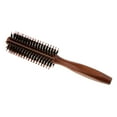 thumbnail image 1 of Hairdressing Anti-static Curly Hair Comb Hairbrush Wood Handle Round Brush, 1 of 8