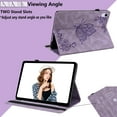 thumbnail image 5 of Allytech Samsung Galaxy Tab A7 Lite 8.7" Case Model SM-T220 T225, Premium PU Leather Slim Fit Butterfly Embossed Lightweight Shockproof Protective Case for Samsung Galaxy Tab A7 Lite 8.7, Purple, 5 of 6