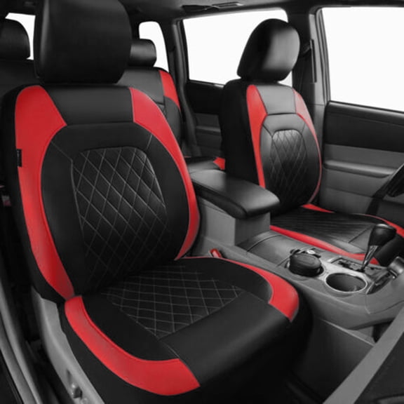 Seat 9 Pieces Car Seat Covers Universal PU Leather Seat Protector Full Set Automobile Interior Accessories For Car SUV Vehicle