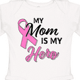thumbnail image 4 of Inktastic My Mom is My Hero Breast Cancer Awareness Boys or Girls Long Sleeve Baby Bodysuit, 4 of 5