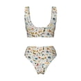 thumbnail image 6 of Rocae Dogs Funny Pets for Bikini Set for Women Two Piece Sexy High Swimsuits Split Crossover Bikini Medium, 6 of 9