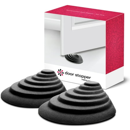 - Door Stopper by Metric USA Set of 2 Door Wedges holds Door securely Both Forward and Backward Fits variety of Door heights does not nick Floors or Doors best foot door stop
