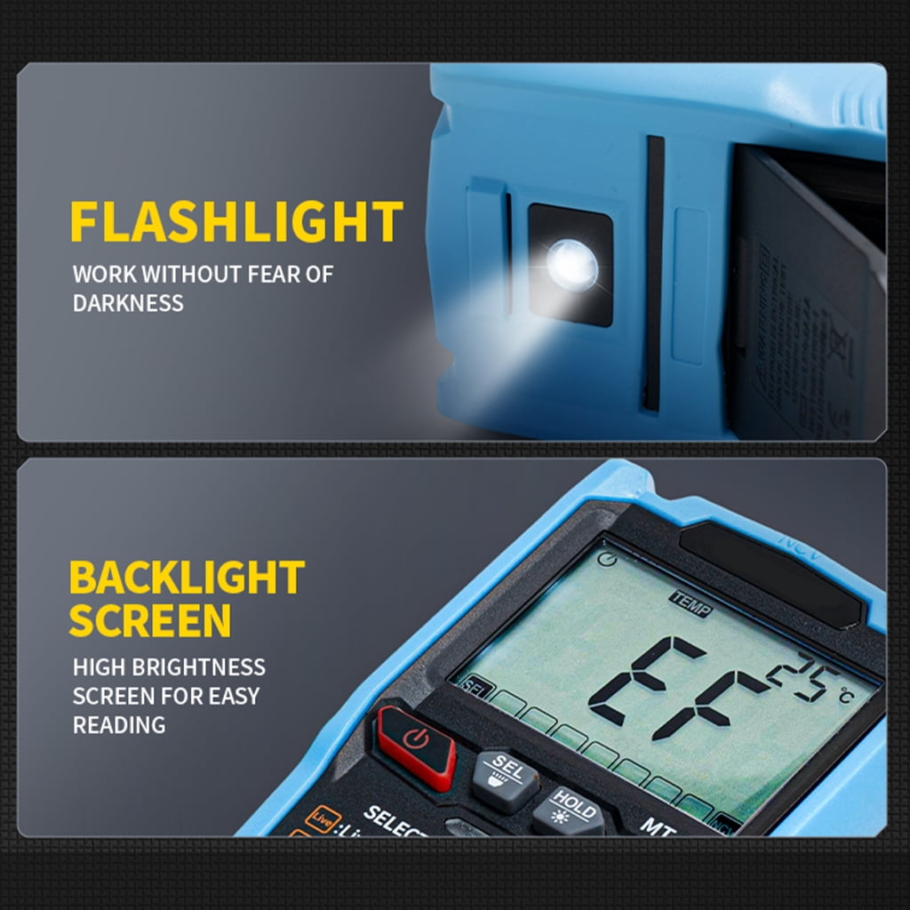 Zeiwohndc Intelligent Multimeter For Accurate Measurement With Overloads Protections