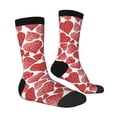 thumbnail image 2 of Goofa Hearts Printed Men's Crew Socks, Soft Durable Breathable Moisture-Wicking with Odor Control Cotton socks, 2 of 9