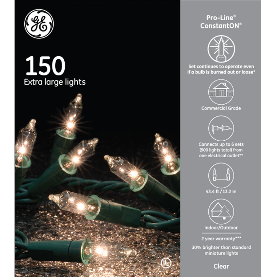 Lights Holiday & Seasonal Décor GE ProLine Commercial Grade 150 icicle