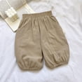 thumbnail image 5 of SROBPTY Boys Summer Pants Solid Linen Cropped Sweatpants Side Pocket for Daily Use 6M-12Y, 5 of 5