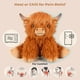 thumbnail image 5 of Animal de peluche Bobbie & Laxi Highland Cow, apto para microondas y refrigeración, 5 of 7