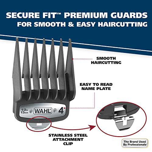 Daxuan Professional Hair Clipper Set with 4 Comb Attachments and Accessories A Haircut Trimming Kit for Men