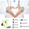 thumbnail image 3 of Compression Socks for Women and Men, 7 Pairs Low Cut Plantar Fasciitis Socks, 3 of 7