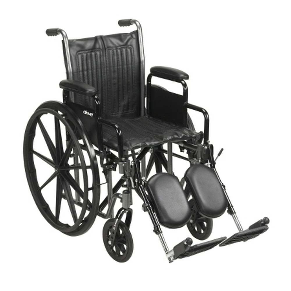 McKesson Standard Wheelchair with Swing Away Elevating Leg Rests 41