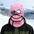 thumbnail image 6 of Men Women Windproof Full Cover Balaclava with Glasses Mask, Winter Thermal Thick Ski Cap Camping Hunting Trapper Hat, 6 of 6