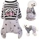 thumbnail image 1 of Mono para Perro, Pijama de Cachorro a Rayas, Lindo Cachorro Gatito Mono Jumper Camisas de algodón Suave, 4 Piezas,11 Feliz Sencillez, 1 of 5