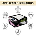thumbnail image 6 of Custom Panda Throw Blanket - Soft, Fuzzy & Warm - 60x80 Inches Flannel Blankets for Bed, Couch - Black Cute Throws Gift for Women, 6 of 6