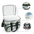thumbnail image 6 of FORMRS Insulated Cooler Bag 24 Cans Capacity Soft Leakproof Lunch Box with Side Pockets, Peacock Feather, 6 of 7