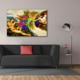 thumbnail image 3 of Epic Graffiti 'Michelangelo - Creation of Adam Colorful I' by Epic Art Portfolio, Canvas Wall Art, 60"x40", 3 of 8