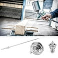 thumbnail image 4 of Spray  Nozzle  Spray  Aircap  Spray  Needle  Spray  Fluid Tip  Spray  Accessory 3pcs Stainless Aircap Nozzle Needle Tip Accessory Fit For W-101 Pneumatic Spray  1.3mm, 4 of 8