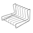 thumbnail image 4 of Estante para almacenar platos Estante para platos Estante organizador de acero inoxidable Estante multifuncional para cuencos 6 cuadrícula, 4 of 9