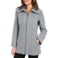 thumbnail image 3 of Kensie Women's Wool Blend Zip Up Coat, 3 of 3