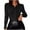 Black, variant on Timegard Button down Shirts for Women Ruched Puff Long Sleeve Blouse Work Casual Slim Fitting Tops Fashion