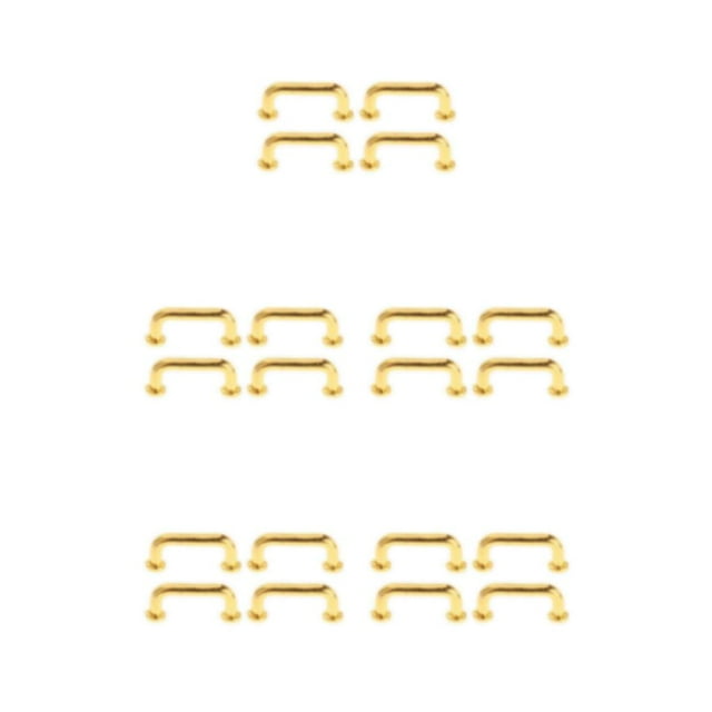 maskred Arch Shape Pulls for Gate Closet 4Pcs Modern and Functional Gold Large 4 Pcs 5Set