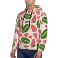 thumbnail image 3 of Salouo Watermelon Pattern Men's Fall Hoodie Sweatshirt,Sport Hoodie with Pockets for Men Pullover Casual Hooded Sweatshirt-Medium, 3 of 7
