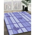 thumbnail image 2 of Ahgly Company Indoor Round Patterned Periwinkle Purple Area Rugs, 8' Round, 2 of 6