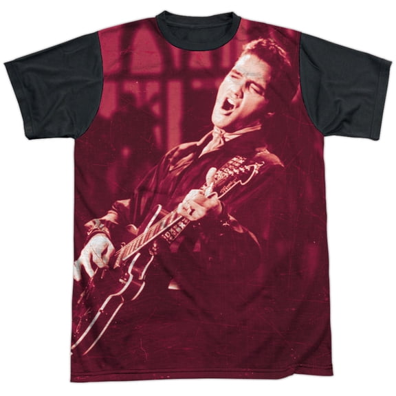Elvis Presley Scratched 68 Unisex Adult Halloween Costume Sublimated T Shirt
