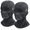 Black, variant on 2 Pcs Ski Mask For Man and Woman, Balaclava Face Mask, Shiesty Mask UV Protection Light Weight Full Face Cover for Motorcycle Cycling Snowboard Fishing, Black