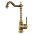Antique Kitchen Faucet 360 Swivel Sink Mixer Tap Fashion Gold Sink