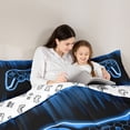thumbnail image 5 of Castle Fairy Teens Female Men Green Gamepads Twin Comforter Sets,Video Game Bedding Set, 5 of 8