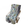 thumbnail image 4 of Modern Soft Flannel Fleece Throw Blanket, Seamless Geometrical Rhombus Pointed Triangle Like in Doodle Style Pattern Image, Cozy Plush for Indoor and Outdoor Use, 50" x 70", Multicolor, by Ambesonne, 4 of 6