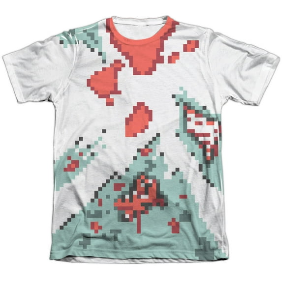 8 Bit Zombie Mens Sublimation Short Sleeve Shirt