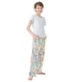 thumbnail image 4 of FORMRS Kids Pajama Pants with Pockets Size 6-8Y Boys Lounge Sleep Bottoms, Elegant Marble Pattern, 4 of 8