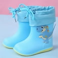 thumbnail image 2 of Otqutp Kids Rain Boots Toddler Non Slip Rain Shoes Children Waterproof Boots for Boys Girls Lightweight Rubber Boots, 2 of 3