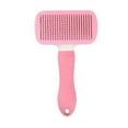 thumbnail image 3 of ACDANC Cat Brush,Self Cleaning Deshedding Dog Brush,Stainless Steel Needle Comb Dog Brush,Pink, 3 of 6