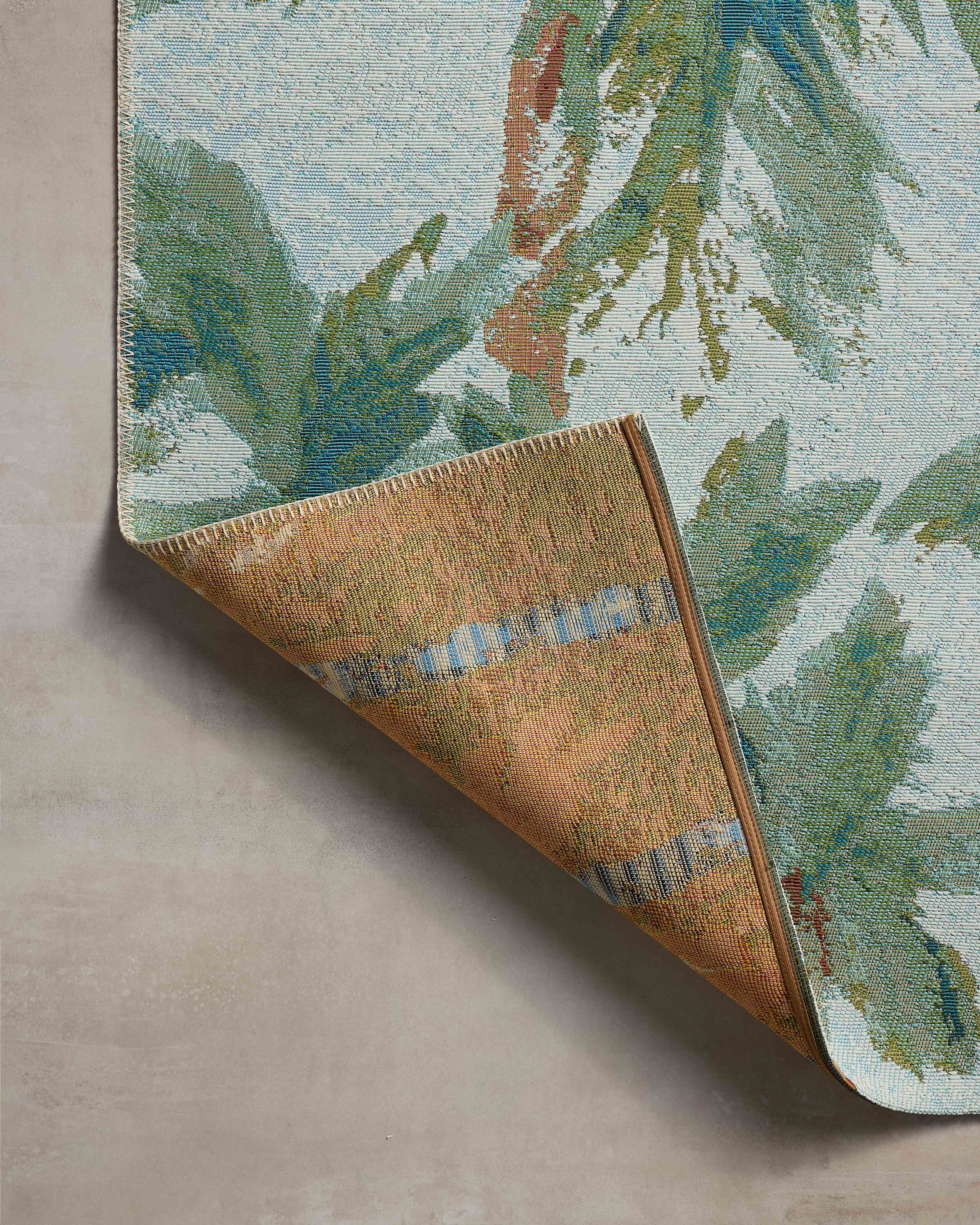 Loloi Botanical Clay / Green 5'-3" x 7'-8" Area Rug