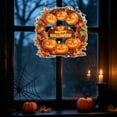 thumbnail image 5 of Halloween Diamond Art Kits For Adults Clearance, DIY Pearl Diamond Art, Hanging Ornament For Halloween Front Door Decor, DIY Fall Home Decor Wall Art, Halloween DIY Gift (Orange), 5 of 7