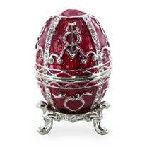 1895 Rosebud Royal Imperial Metal Easter Egg 2.5 Inches